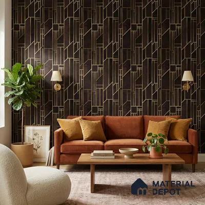 WK25-2516 | 10 Meter x 21 Inches Patterned Look Wallpaper - 57.41 Sq. Ft. | Minimum 15% wastage during installation