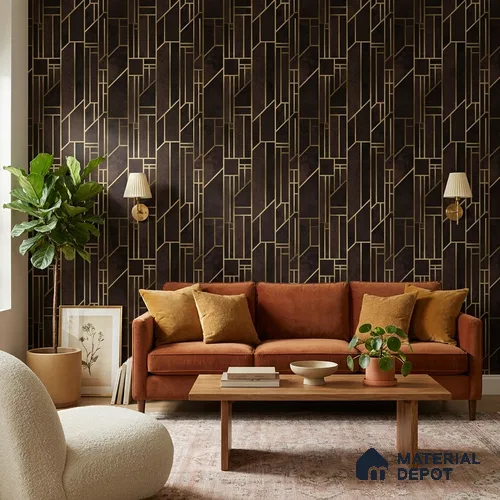WK25-2516 | 10 Meter x 21 Inches Patterned Look Wallpaper - 57.41 Sq. Ft. | Minimum 15% wastage during installation