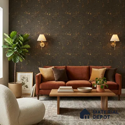 WK25-2528 | 10 Meter x 21 Inches Patterned Look Wallpaper - 57.41 Sq. Ft. | Minimum 15% wastage during installation