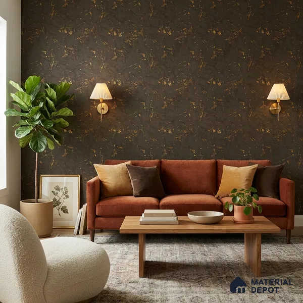 WK25-2528 | 10 Meter x 21 Inches Patterned Look Wallpaper - 57.41 Sq. Ft. | Minimum 15% wastage during installation