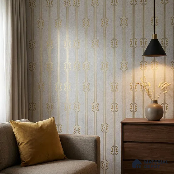 WK25-2532 | 10 Meter x 21 Inches Patterned Look Wallpaper - 57.41 Sq. Ft. | Minimum 15% wastage during installation