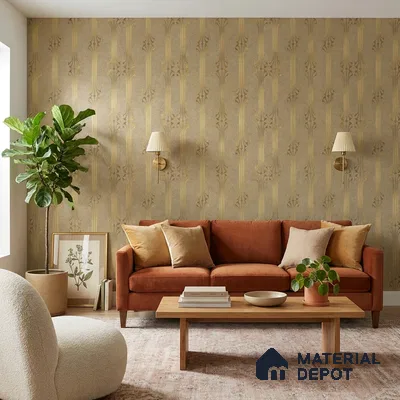WK25-2533 | 10 Meter x 21 Inches Patterned Look Wallpaper - 57.41 Sq. Ft. | Minimum 15% wastage during installation