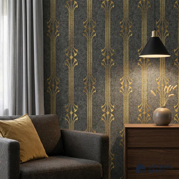 WK25-2535 | 10 Meter x 21 Inches Patterned Look Wallpaper - 57.41 Sq. Ft. | Minimum 15% wastage during installation