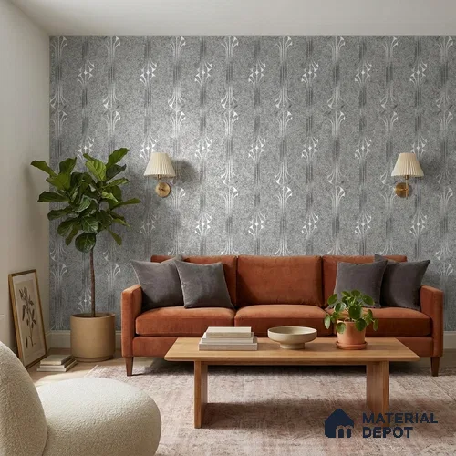 WK25-2537 | 10 Meter x 21 Inches Patterned Look Wallpaper - 57.41 Sq. Ft. | Minimum 15% wastage during installation
