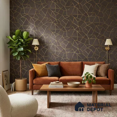 WK25-2538 | 10 Meter x 21 Inches Patterned Look Wallpaper - 57.41 Sq. Ft. | Minimum 15% wastage during installation