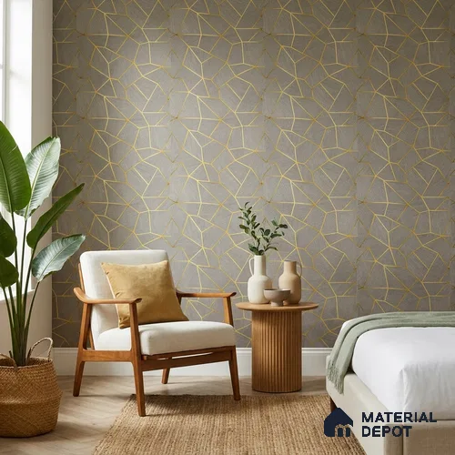 WK25-2539 | 10 Meter x 21 Inches Patterned Look Wallpaper - 57.41 Sq. Ft. | Minimum 15% wastage during installation