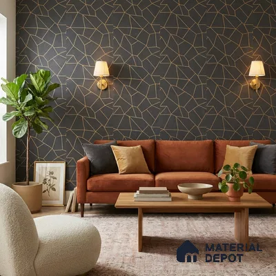 WK25-2541 | 10 Meter x 21 Inches Patterned Look Wallpaper - 57.41 Sq. Ft. | Minimum 15% wastage during installation