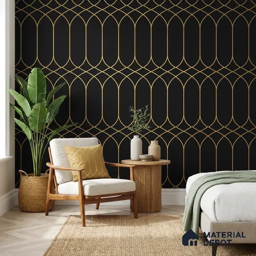 WK25-2543 | 10 Meter x 21 Inches Patterned Look Wallpaper - 57.41 Sq. Ft. | Minimum 15% wastage during installation