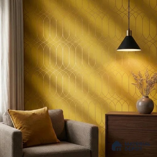 WK25-2543 | 10 Meter x 21 Inches Patterned Look Wallpaper - 57.41 Sq. Ft. | Minimum 15% wastage during installation