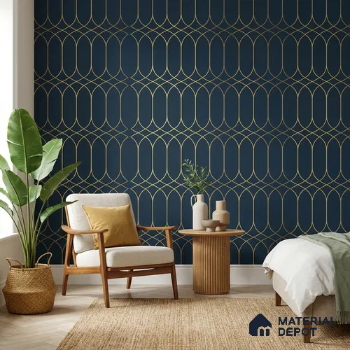 WK25-2544 | 10 Meter x 21 Inches Patterned Look Wallpaper - 57.41 Sq. Ft. | Minimum 15% wastage during installation