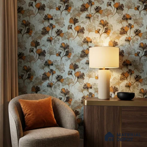 23812 | 10 Meter x 21 Inches Florals Look Wallpaper - 57.41 Sq. Ft. | Minimum 15% wastage during installation