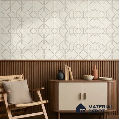 88578-2 | 5 Meter x 42 Inch PVC Patterned Look Wallpaper - 57 Sq. Ft. | Minimum 15% wastage during installation