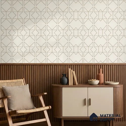 88578-2 | 5 Meter x 42 Inch PVC Patterned Look Wallpaper - 57 Sq. Ft. | Minimum 15% wastage during installation