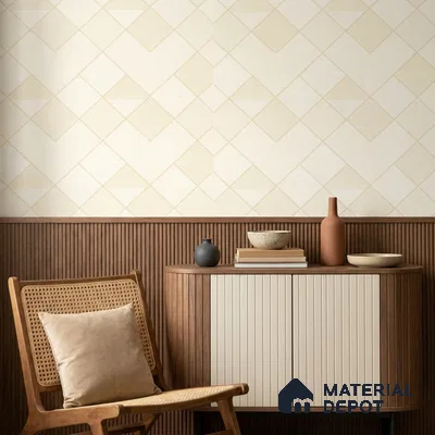 88570-2 | 5 Meter x 42 Inch PVC Patterned Look Wallpaper - 57 Sq. Ft. | Minimum 15% wastage during installation
