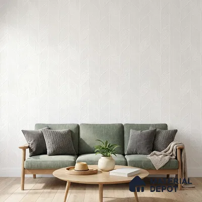 88574-1 | Off-White Leaf Vein Texture PVC Patterned Wallpaper - 5 Meter x 42 Inch, 57 Sq. Ft. (Min. 15% Wastage)