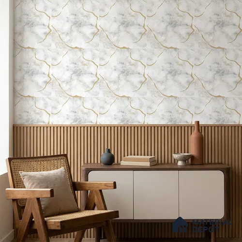 88572-3 | 5 Meter x 42 Inch PVC Patterned Look Wallpaper - 57 Sq. Ft. | Minimum 15% wastage during installation