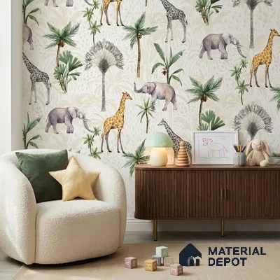 5131-1 | 5 Meter x 42 Inch PVC Animal Print Look Wallpaper - 57 Sq. Ft. | Minimum 15% wastage during installation