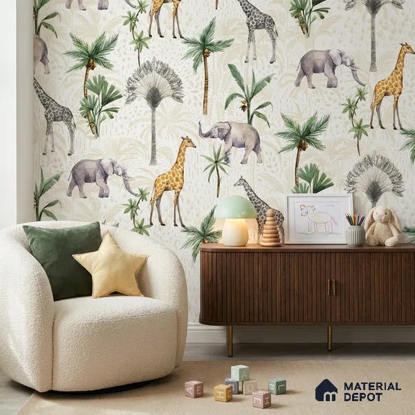 5131-1 | 5 Meter x 42 Inch PVC Animal Print Look Wallpaper - 57 Sq. Ft. | Minimum 15% wastage during installation