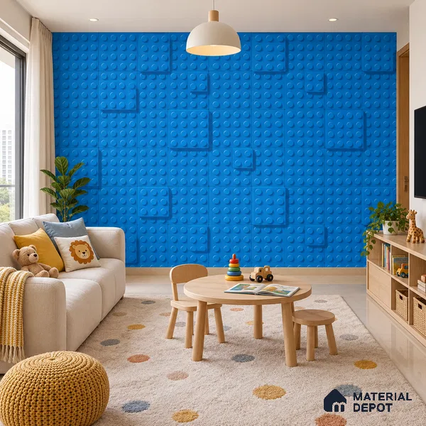 5123-3 | 5 Meter x 42 Inch PVC Patterned Look Wallpaper - 57 Sq. Ft. | Minimum 15% wastage during installation
