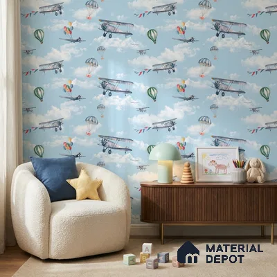5126-1 | 5 Meter x 42 Inch PVC Patterned Look Wallpaper - 57 Sq. Ft. | Minimum 15% wastage during installation