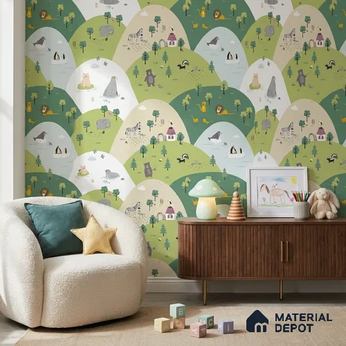 5157-1 | 5 Meter x 42 Inch PVC Animal Print Look Wallpaper - 57 Sq. Ft. | Minimum 15% wastage during installation