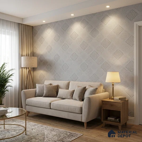 70248-1 | 5 Meter x 42 Inch PVC Patterned Look Wallpaper - 57 Sq. Ft. | Minimum 15% wastage during installation