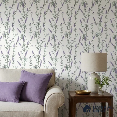 70250-1 | 5 Meter x 42 Inch PVC Florals Look Wallpaper - 57 Sq. Ft. | Minimum 15% wastage during installation