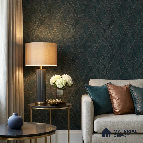 ST021001 | 10.05 Meter x 20.86 Inches Geometric Look Wallpaper - 57.33 Sq. Ft. | Minimum 15% wastage during installation