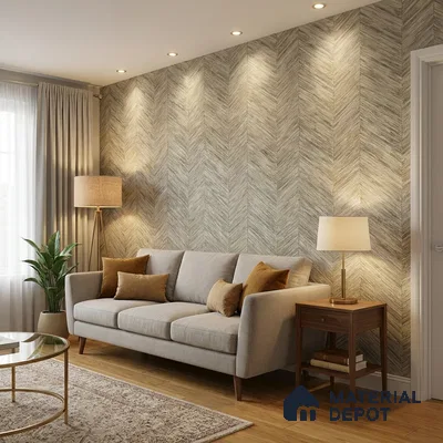 ST021006 | 10.05 Meter x 20.86 Inches Patterned Look Wallpaper - 57.33 Sq. Ft. | Minimum 15% wastage during installation