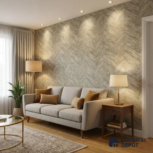 ST021006 | 10.05 Meter x 20.86 Inches Patterned Look Wallpaper - 57.33 Sq. Ft. | Minimum 15% wastage during installation