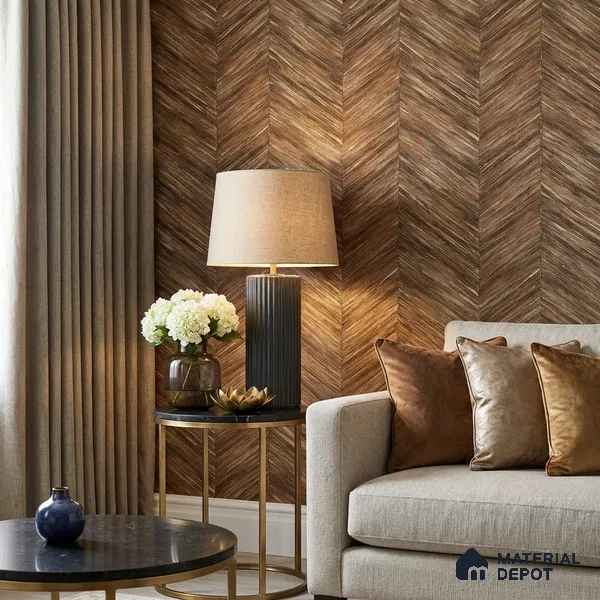 ST021010 | 10.05 Meter x 20.86 Inches Patterned Look Wallpaper - 57.33 Sq. Ft. | Minimum 15% wastage during installation