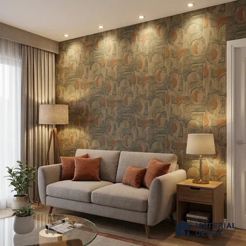 ST021018 | 10.05 Meter x 20.86 Inches Geometric Look Wallpaper - 57.33 Sq. Ft. | Minimum 15% wastage during installation