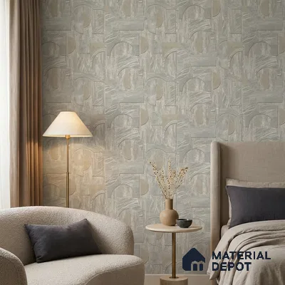 ST021016 | 10.05 Meter x 20.86 Inches Geometric Look Wallpaper - 57.33 Sq. Ft. | Minimum 15% wastage during installation