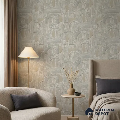 ST021016 | 10.05 Meter x 20.86 Inches Geometric Look Wallpaper - 57.33 Sq. Ft. | Minimum 15% wastage during installation