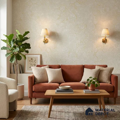ST021032 | 10.05 Meter x 20.86 Inches Patterned Look Wallpaper - 57.33 Sq. Ft. | Minimum 15% wastage during installation