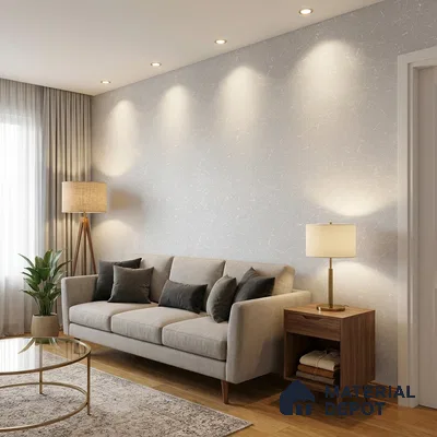 ST021031 | White Scratch Texture PVC Patterned Wallpaper - 10.05 Meter x 20.86 Inches, 57.33 Sq. Ft. (Min. 15% Wastage)