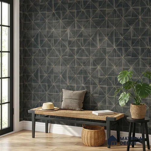 ST021059 | 10.05 Meter x 20.86 Inches Geometric Look Wallpaper - 57.33 Sq. Ft. | Minimum 15% wastage during installation