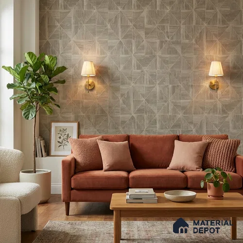 ST021061 | 10.05 Meter x 20.86 Inches Geometric Look Wallpaper - 57.33 Sq. Ft. | Minimum 15% wastage during installation