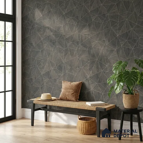 ST021081 | 10.05 Meter x 20.86 Inches Geometric Look Wallpaper - 57.33 Sq. Ft. | Minimum 15% wastage during installation