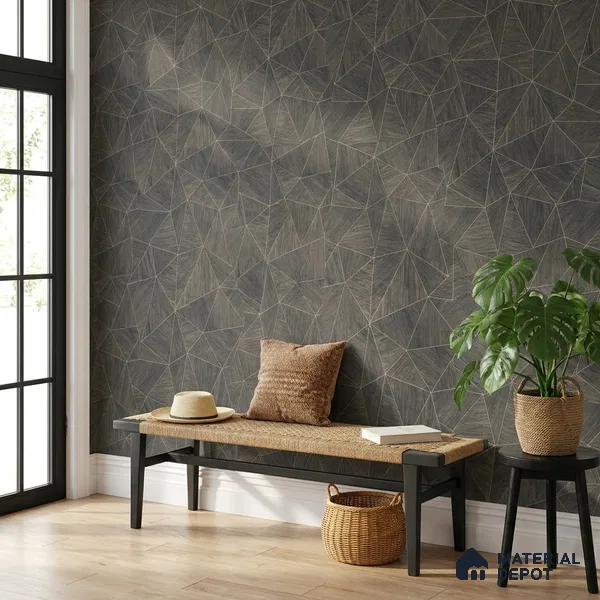 ST021081 | 10.05 Meter x 20.86 Inches Geometric Look Wallpaper - 57.33 Sq. Ft. | Minimum 15% wastage during installation