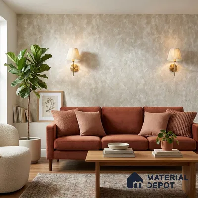 ST021078 | Cream Diamond Mosaic Texture PVC Patterned Wallpaper - 10.05 Meter x 20.86 Inches, 57.33 Sq. Ft. (Min. 15% Wastage)
