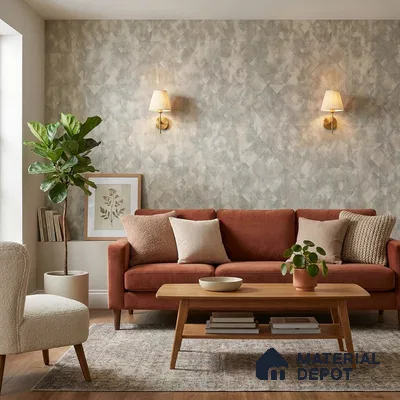 ST021080 | 10.05 Meter x 20.86 Inches Geometric Look Wallpaper - 57.33 Sq. Ft. | Minimum 15% wastage during installation