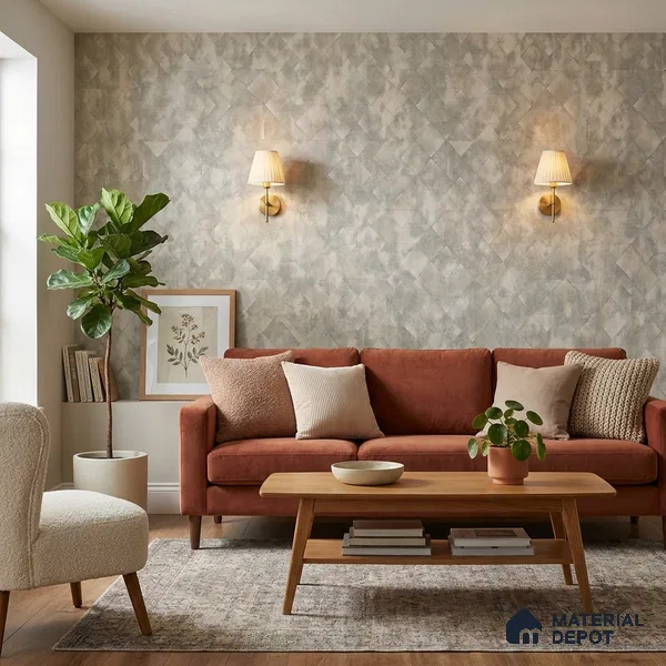 ST021080 | 10.05 Meter x 20.86 Inches Geometric Look Wallpaper - 57.33 Sq. Ft. | Minimum 15% wastage during installation