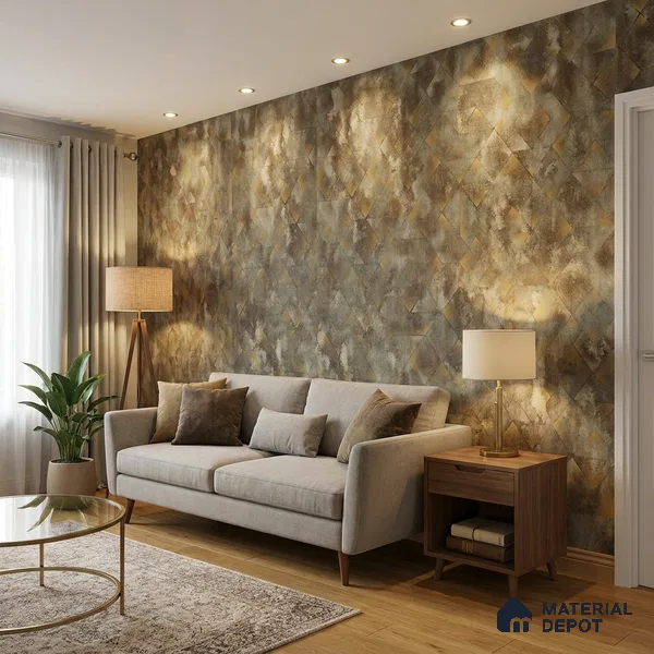 ST021084 | 10.05 Meter x 20.86 Inches Patterned Look Wallpaper - 57.33 Sq. Ft. | Minimum 15% wastage during installation