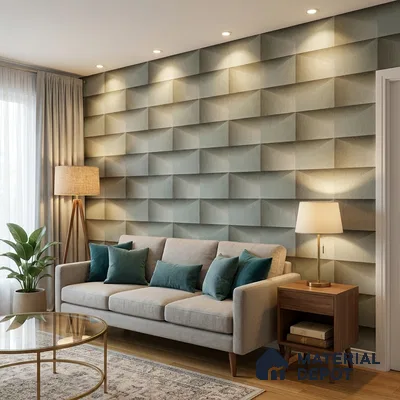 ST021089 | 10.05 Meter x 20.86 Inches Geometric Look Wallpaper - 57.33 Sq. Ft. | Minimum 15% wastage during installation