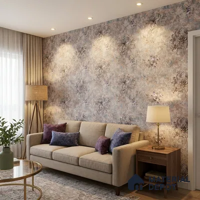 1102 | 10 Meter x 21 Inches Florals Look Wallpaper - 57.37 Sq. Ft. | Minimum 15% wastage during installation