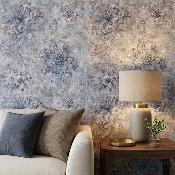 1103 | 10 Meter x 21 Inches Florals Look Wallpaper - 57.37 Sq. Ft. | Minimum 15% wastage during installation