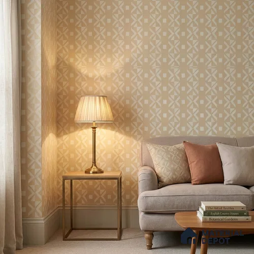 AMBL23434 | 10 Meter x 21 Inches Patterned Look Wallpaper - 57.05 Sq. Ft. | Minimum 15% wastage during installation