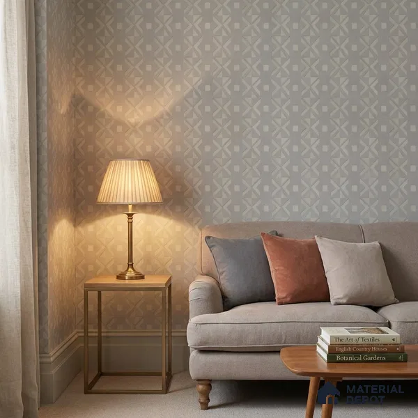 AMBL23435 | 10 Meter x 21 Inches Patterned Look Wallpaper - 57.05 Sq. Ft. | Minimum 15% wastage during installation