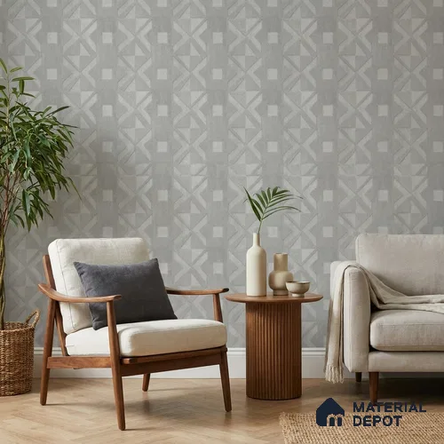 AMBL23436 | 10 Meter x 21 Inches Patterned Look Wallpaper - 57.05 Sq. Ft. | Minimum 15% wastage during installation